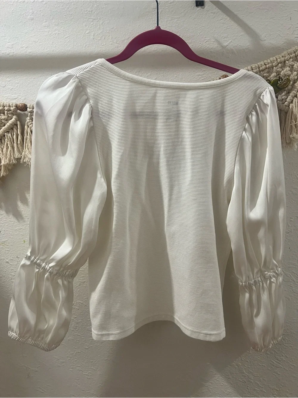 Maeve Ribbed Tiered Sleeve Top